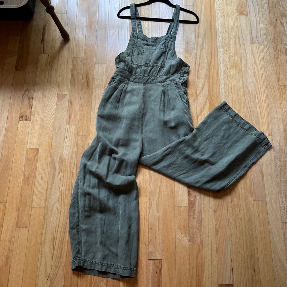 Free People Linen Overalls